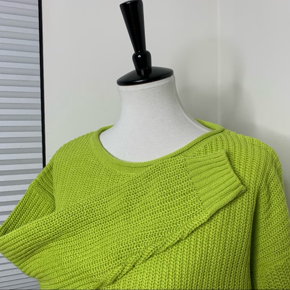 Wild Fable | Lime Neon Green Cropped Boxy Sweater